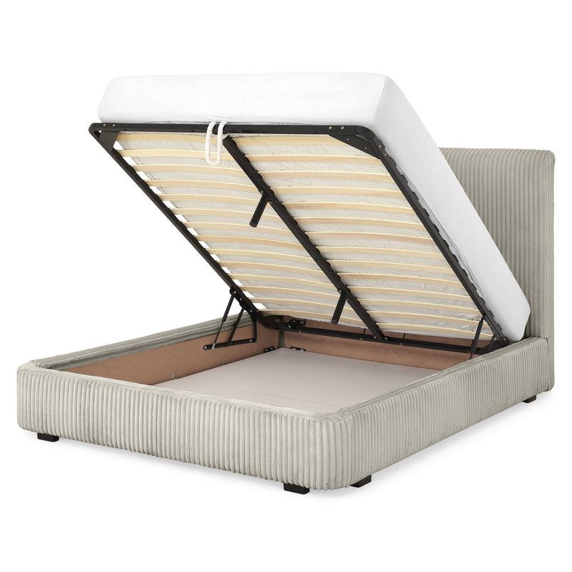 MARYANNE Pat tapițat, 160x200cm, ladă depozitare inclusă