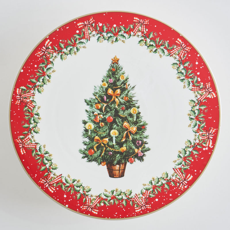 MAGIC CHRISTMAS Platou tort, porțelan, D.32cm