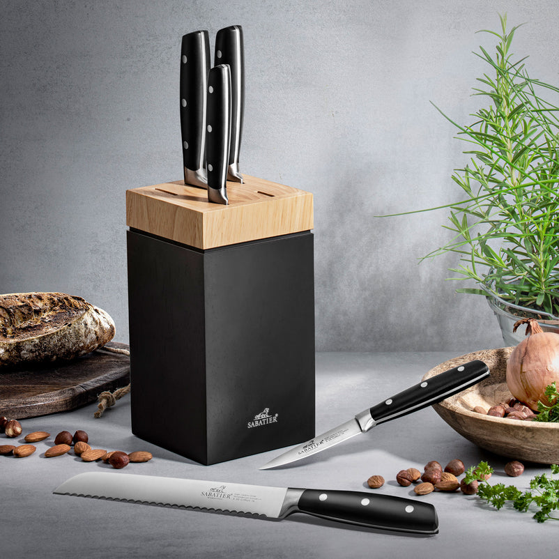 JANUS Set 5 cuțite și suport