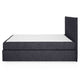 CARLINI Pat tapițat boxspring, 160x200cm, saltea inclusă