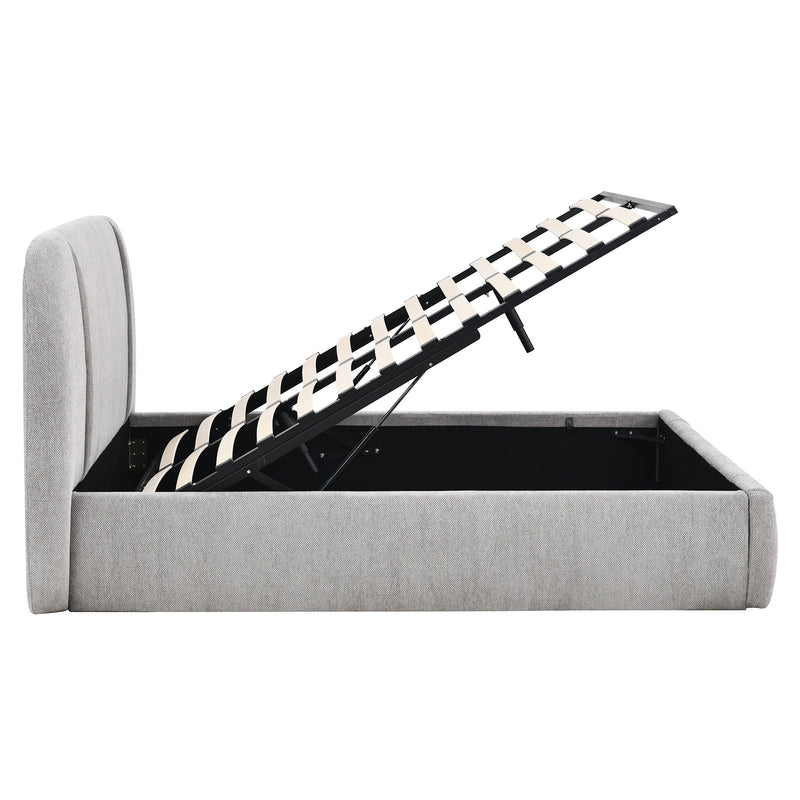 GILDA Pat tapițat, 160x200cm, somieră rabatabilă și ladă depozitare incluse