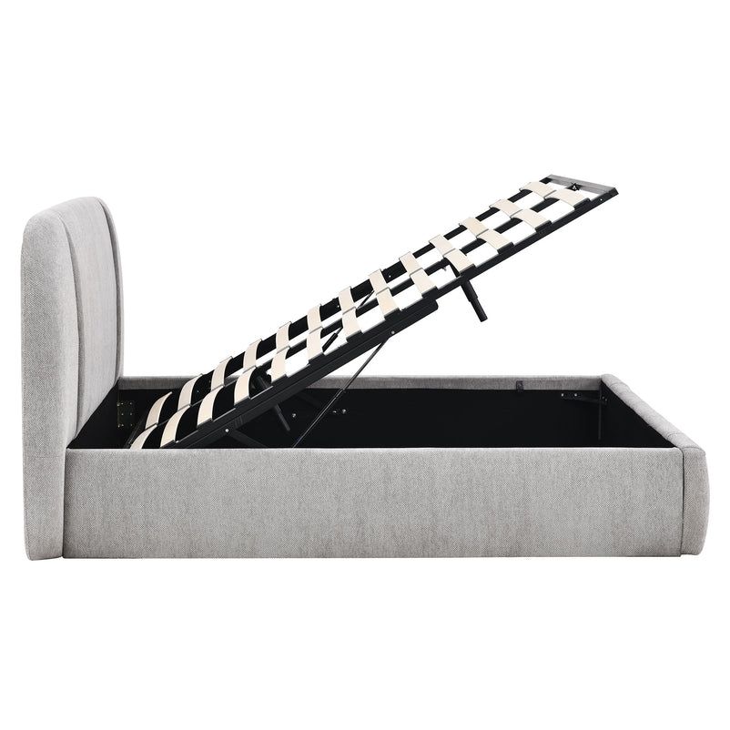 GILDA Pat tapițat, 160x200cm, somieră rabatabilă și ladă depozitare incluse