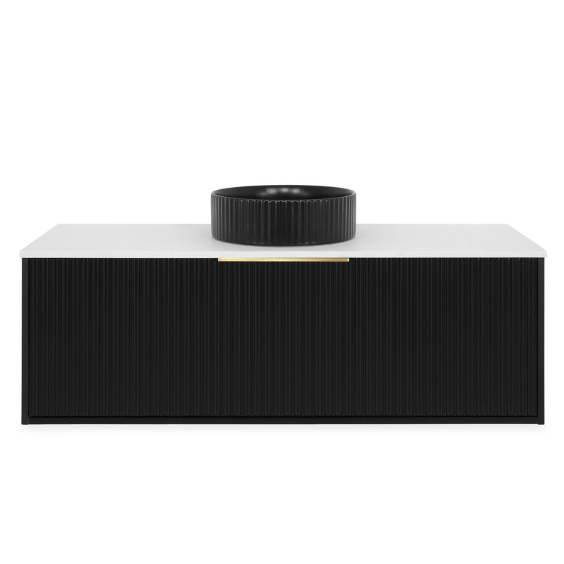 HORIK Set mobilier baie, mască lavoar, top lavoar, lavoar ceramic și oglindă