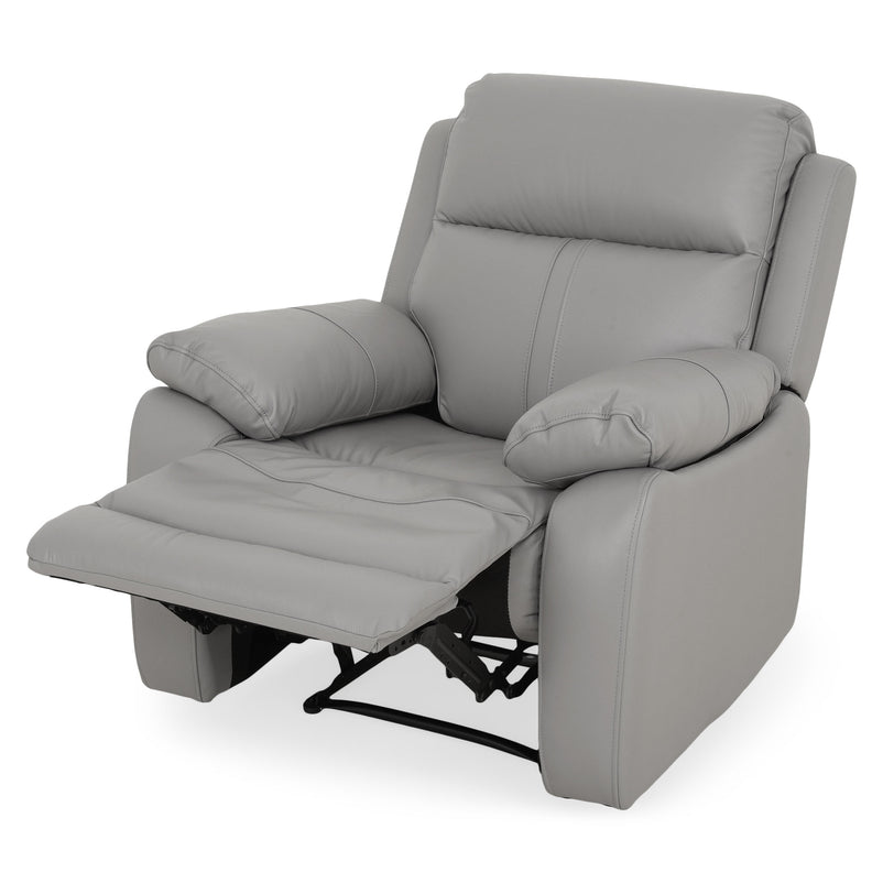 HUDSON Fotoliu, recliner manual, piele naturală