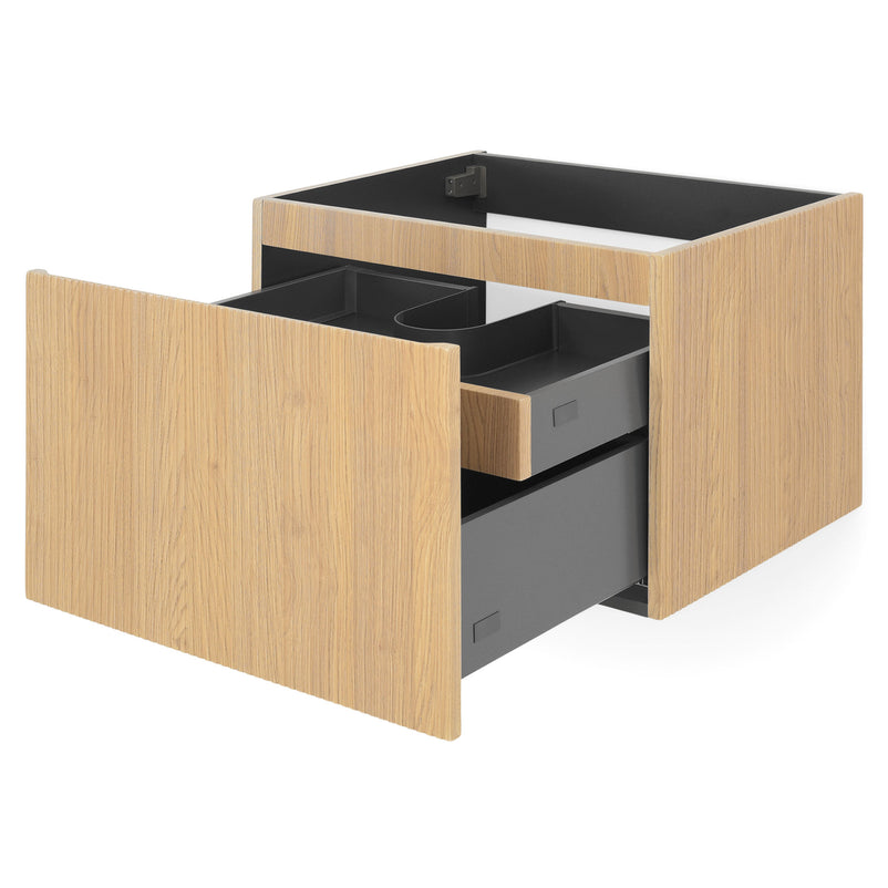 BRUNO Set mobilier baie, mască lavoar, dulap suspendat și lavoar