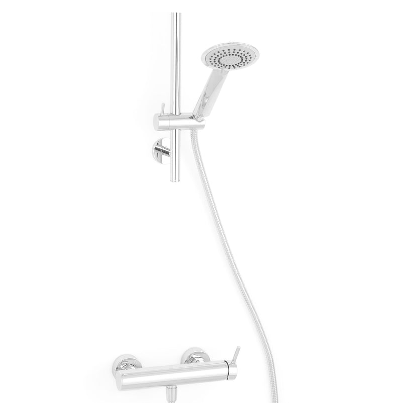 SEAWAVE Baterie duș cu furtun, cap duș și bară perete incluse