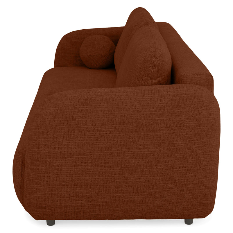 LUNEL Canapea extensibilă, 2 locuri, ladă depozitare, stofă