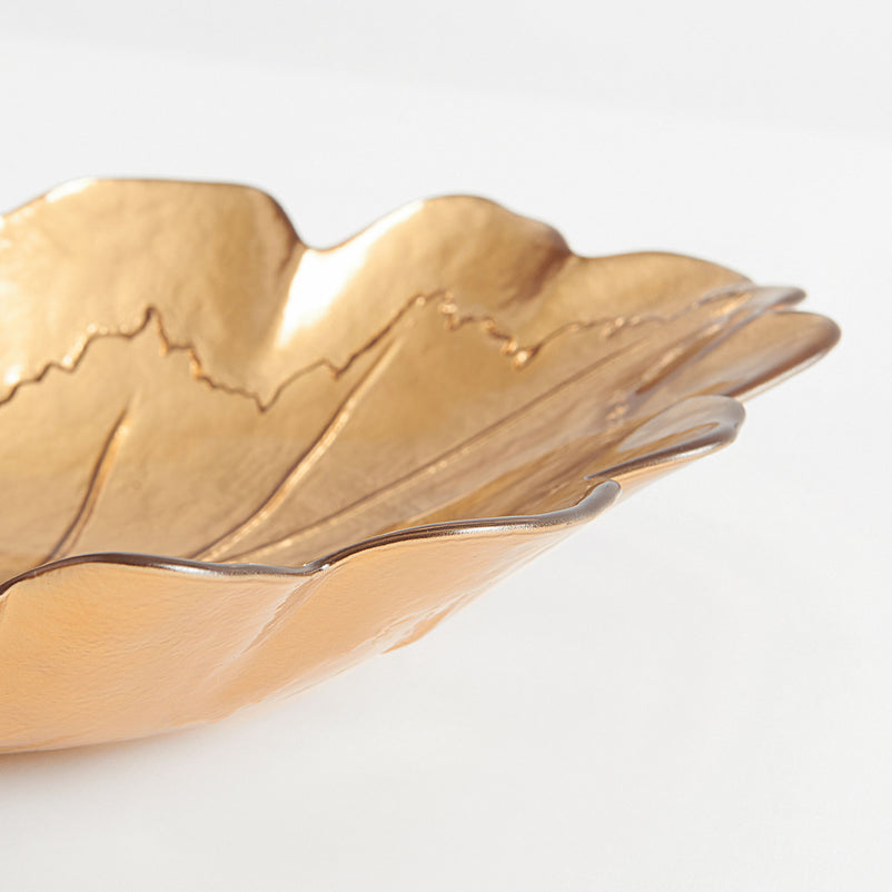 LEAF Platou, sticlă, L.31cm