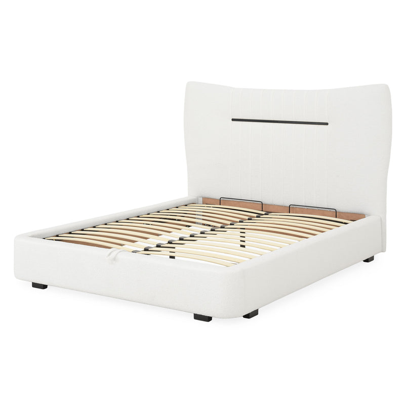 THALIA Pat tapițat, 160x200cm ,somieră rabatabilă și ladă depozitare incluse