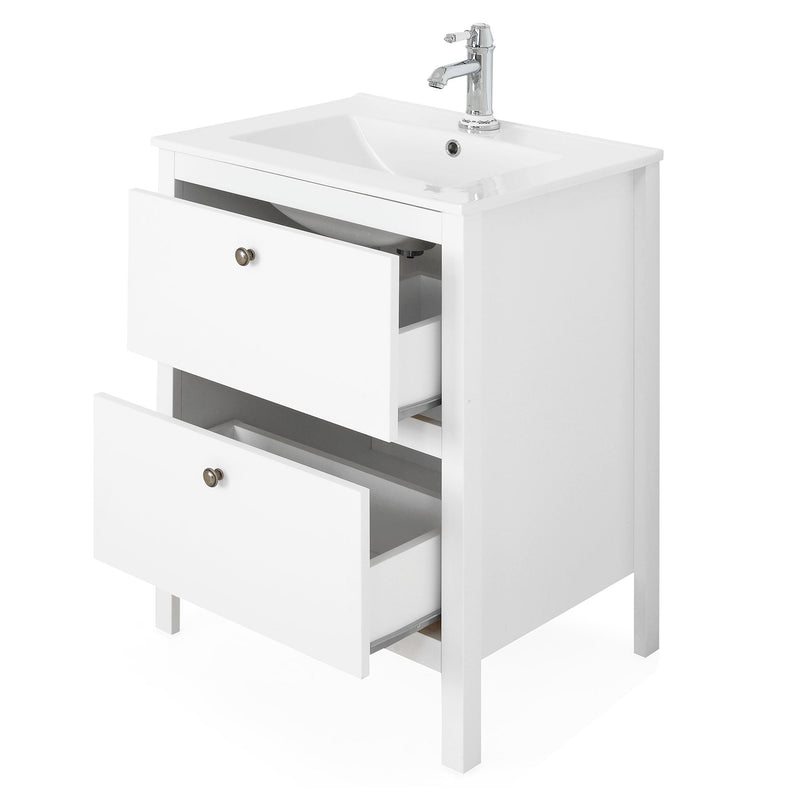 OLE Set mobilier baie, mască lavoar și lavoar ceramic - Articol resigilat