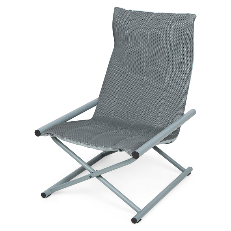 TELAVI Set mobilier terasă/grădină, fotoliu și taburet