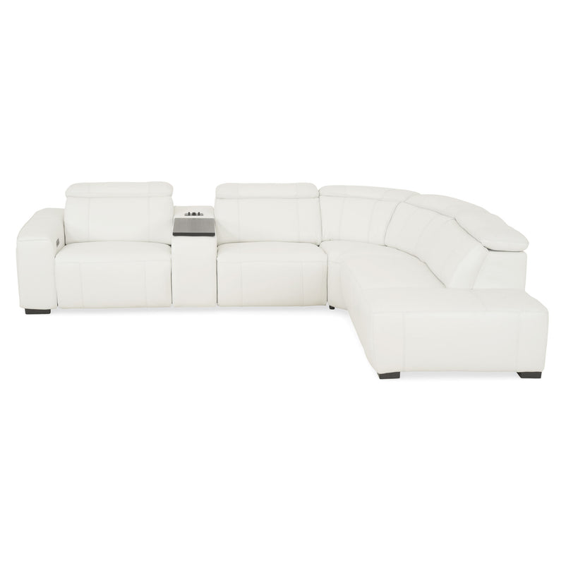 CINECITTA Colțar șezlong stânga/dreapta, 2 reclinere electrice, mecanism tetieră, USB, sistem sunet, piele