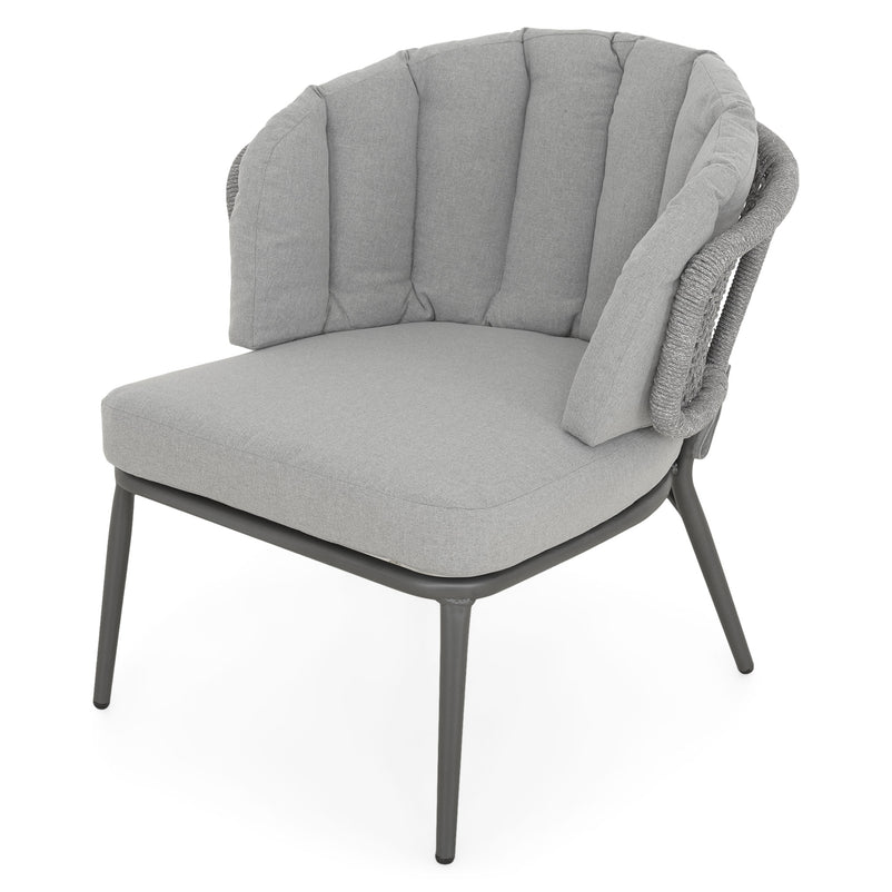 MUMBAI Set mobilier terasă/grădină, 2 fotolii și măsuță