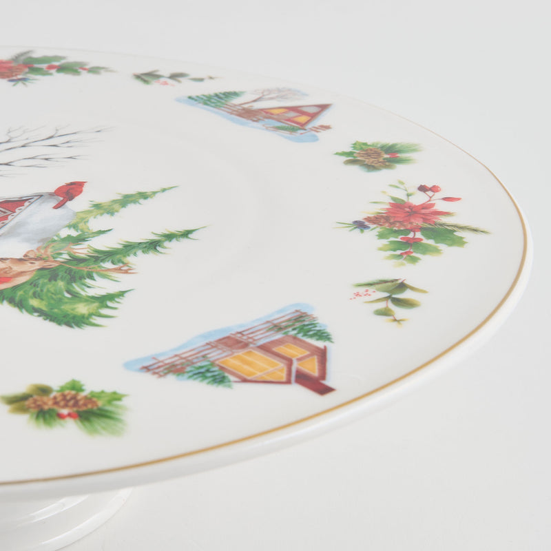 WONDERLAND Platou tort, porțelan, D.32cm