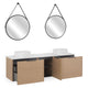 ARTEMIDE/HORIK/SANSA Set mobilier baie, mască lavoar, lavoar, top, 2 oglinzi, dulap