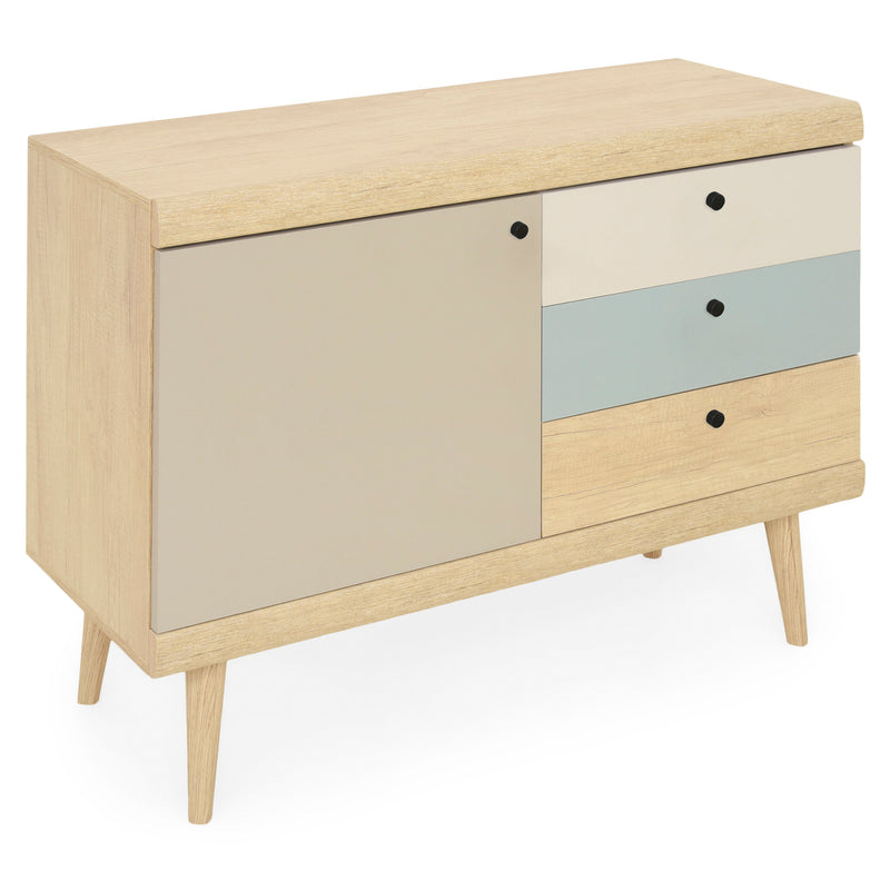 TALLINN Comodă 1 ușă, 3 sertare