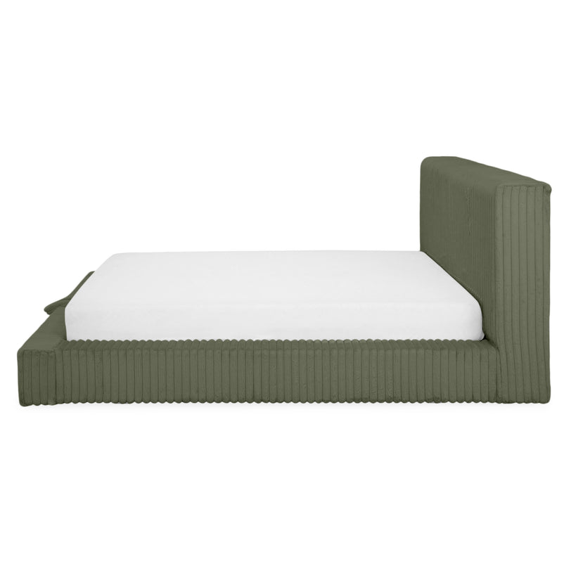 NORDEND Pat tapițat, 160x200cm, somieră rabatabilă și ladă incluse