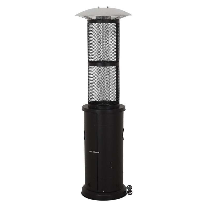 NOVU Încălzitor pe gaz, 11.2 kW, cu flacără vizibilă și tub din sticlă borosilicată