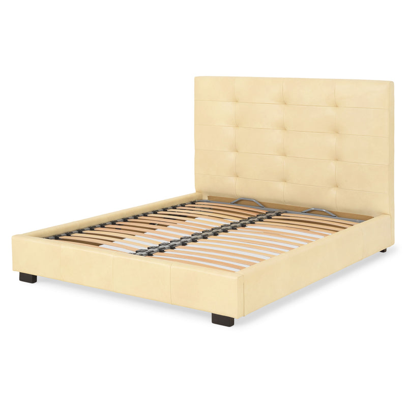 PATIO Pat tapițat, 160x200cm, somieră și ladă depozitare incluse