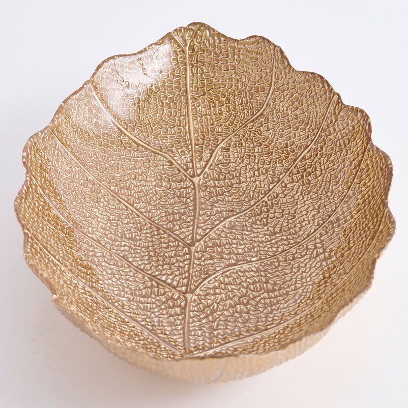 ASH LEAF Platou, sticlă, L.42cm