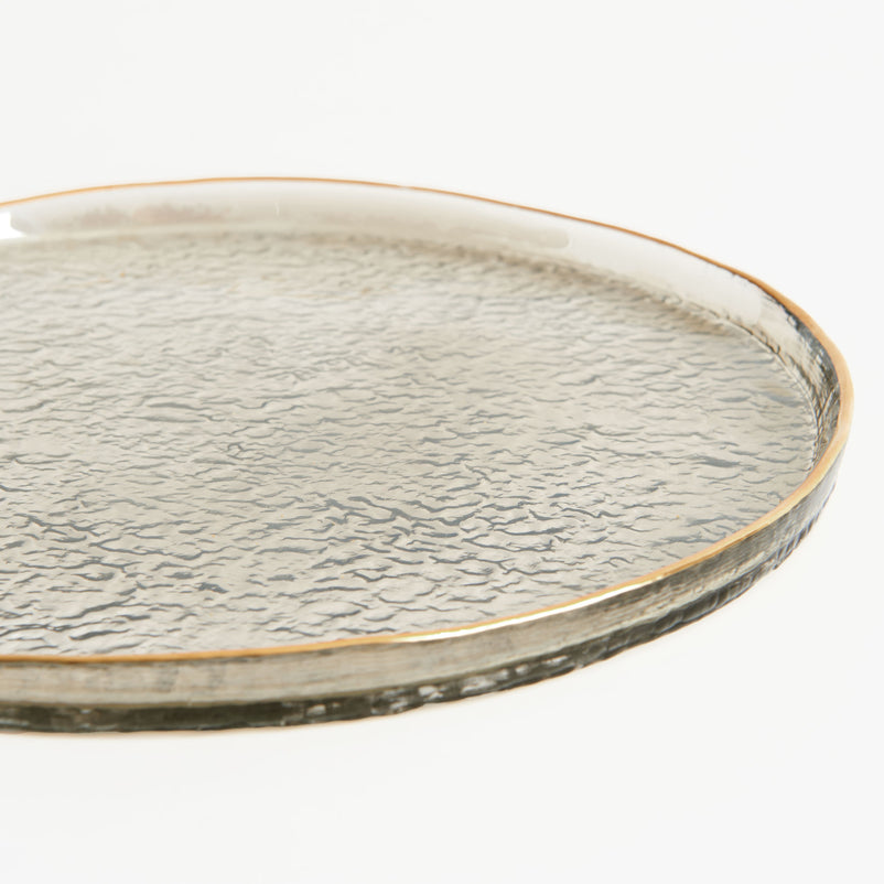 STEEP Farfurie, sticlă, D.24cm