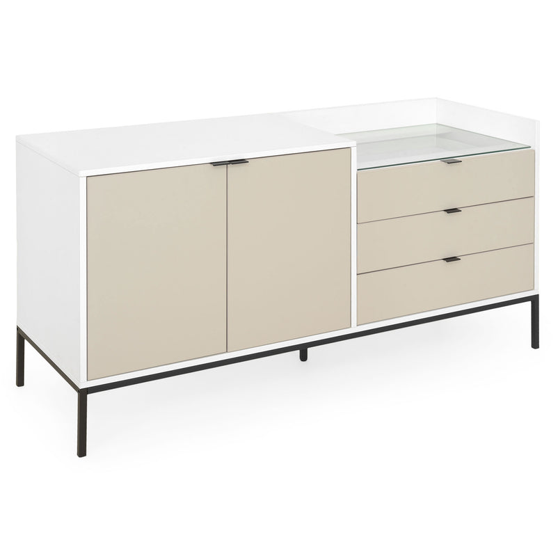 COMPACT Comodă 2 uși, 3 sertare