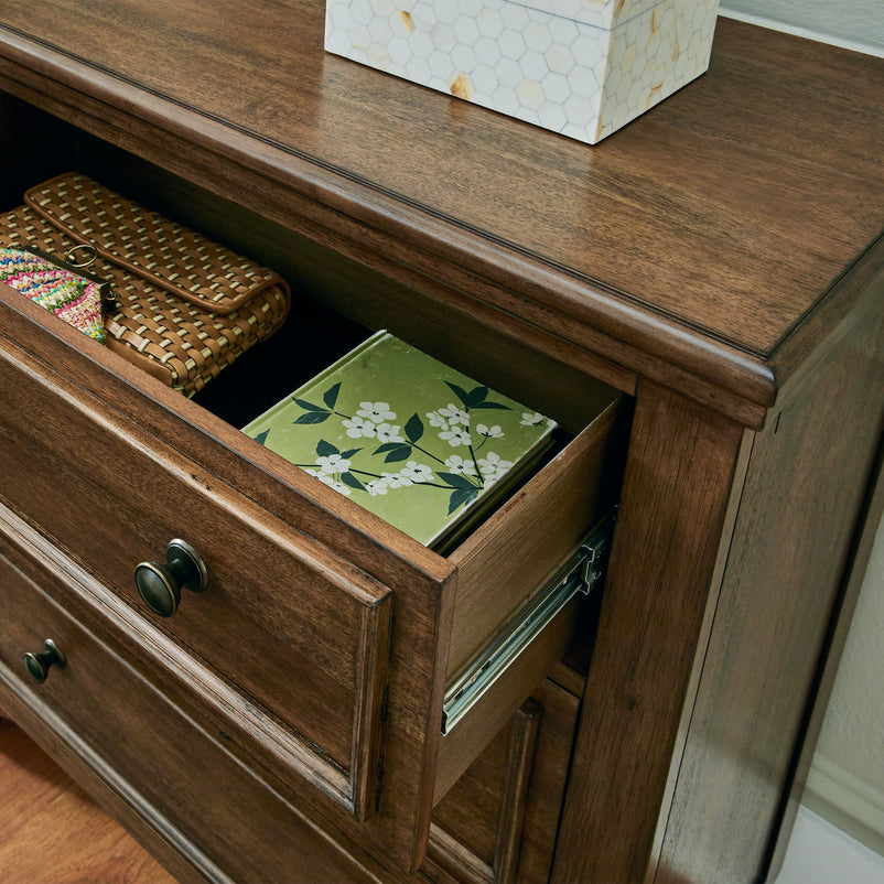 LAKEVIEW Comodă lată, 6 sertare