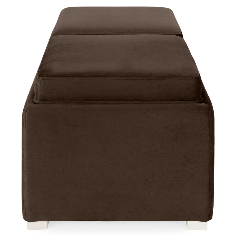 CUBIX Banchetă cu spațiu depozitare, stofă