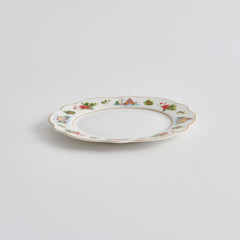 WONDERLAND Set 4 farfurii desert, porțelan, D.19cm