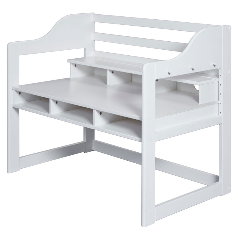 WOODY Birou copii, înălțime reglabilă