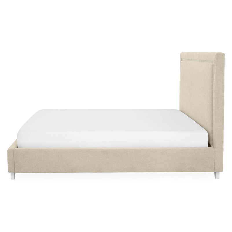 KOLLE Pat tapițat, 160x200cm, somieră și ladă depozitare incluse