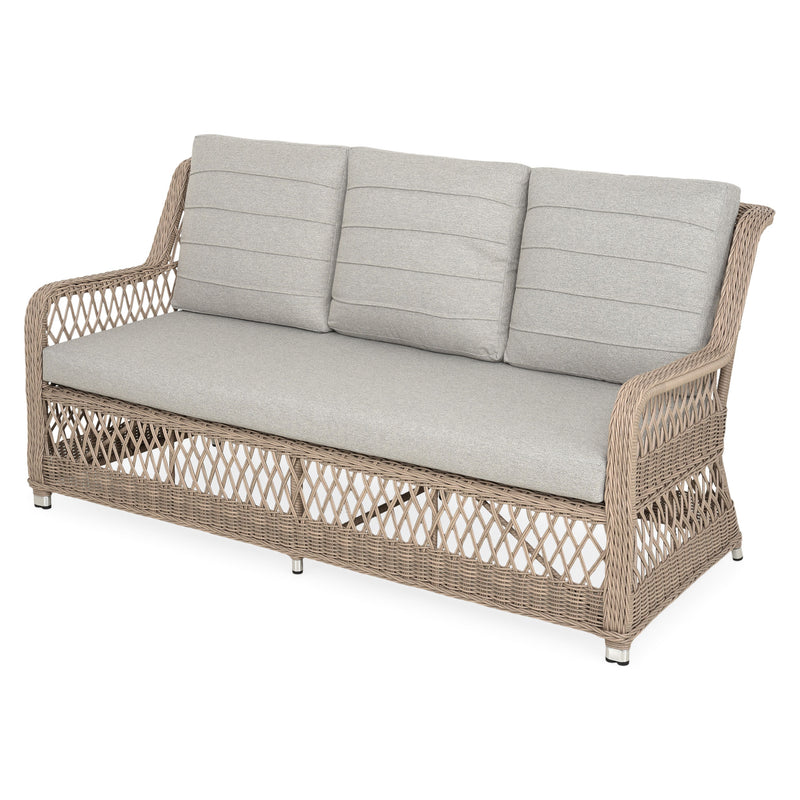 COSETTE Set mobilier terasă/grădină, 2 fotolii, 2 taburete, canapea și masă