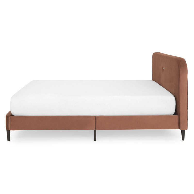 CORNING Pat tapițat, 160x200cm, somieră inclusă