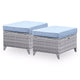 DERBY Set mobilier terasă/grădină, 2 fotolii, 2 taburete, canapea