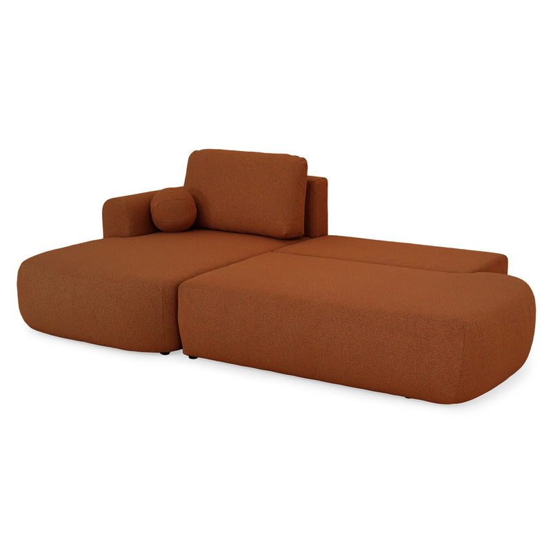 LAON Colțar extensibil, șezlong stânga/dreapta și ladă depozitare, stofă