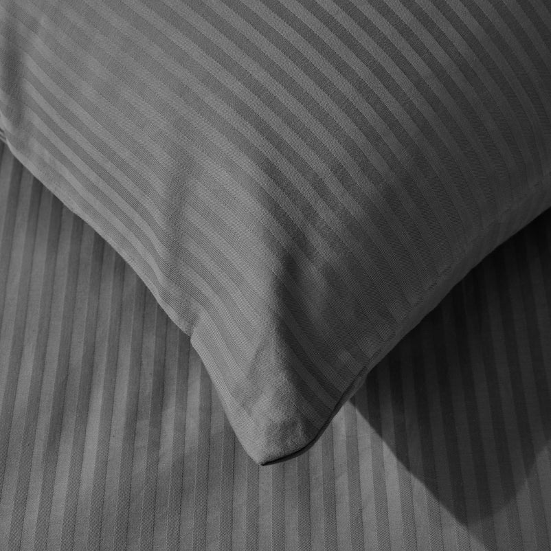 SATIN STRIPE Set așternut 3 piese, 140x220cm