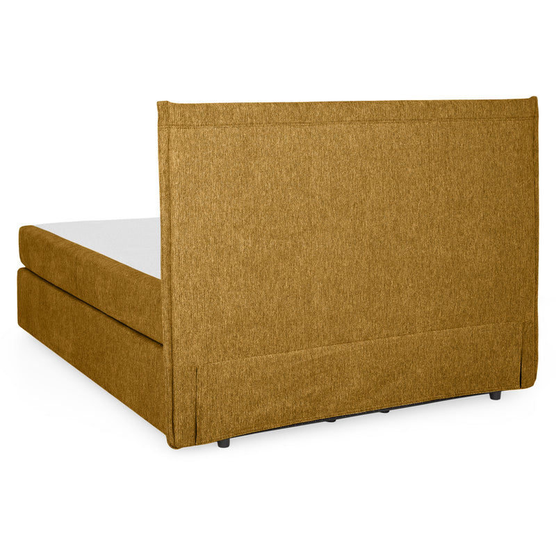 CARLINI Pat tapițat boxspring, 160x200cm, saltea inclusă