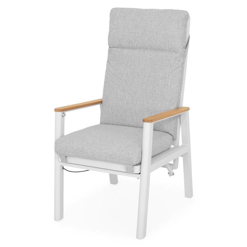 VALDIVIA Set mobilier terasă/grădină, 2 scaune recliner