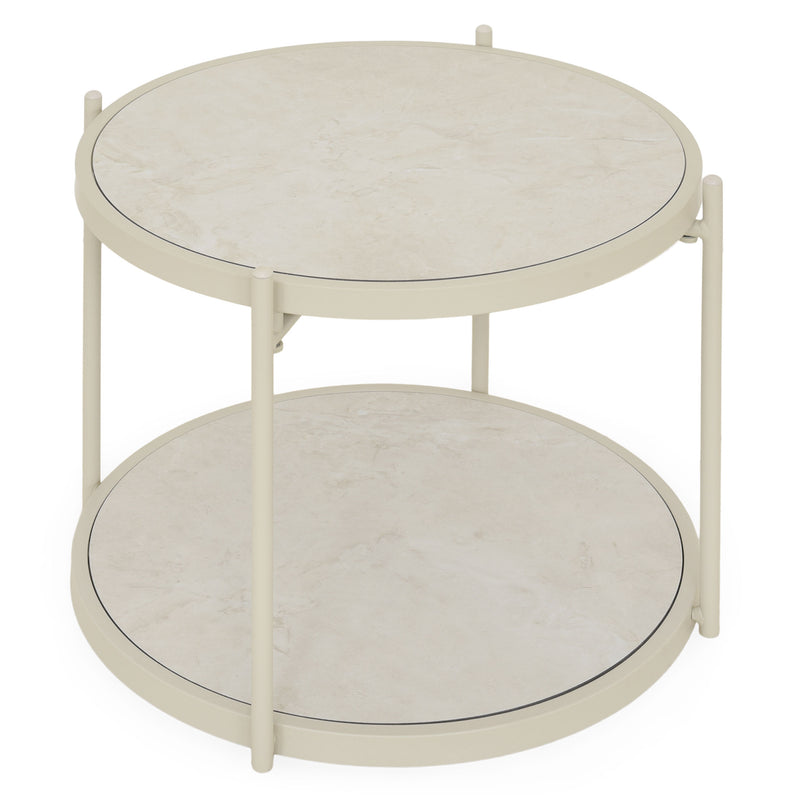 ERIS Set mobilier terasă/grădină, 2 fotolii, 2 taburete și măsuță