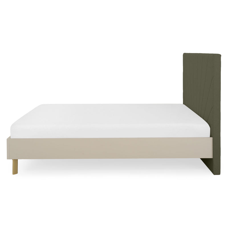 RING Pat cu tăblie tapițată 160x200cm, somieră inclusă