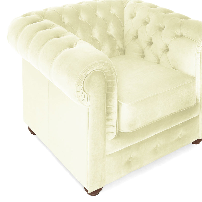 CHESTERFIELD Fotoliu, stofă - Articol resigilat