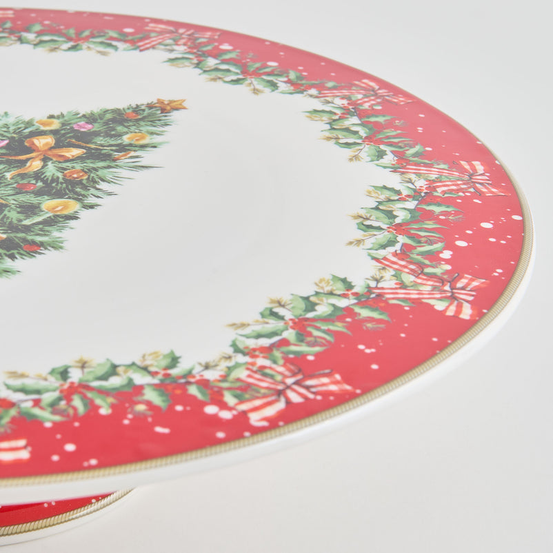 MAGIC CHRISTMAS Platou tort, porțelan, D.32cm