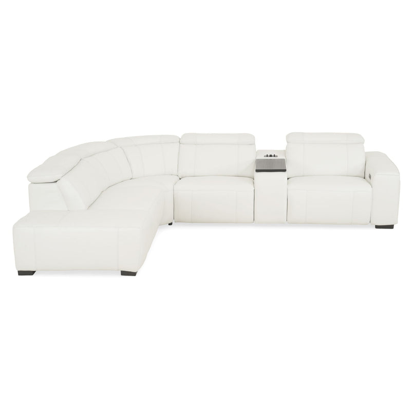 CINECITTA Colțar șezlong stânga/dreapta, 2 reclinere electrice, mecanism tetieră, USB, sistem sunet, piele