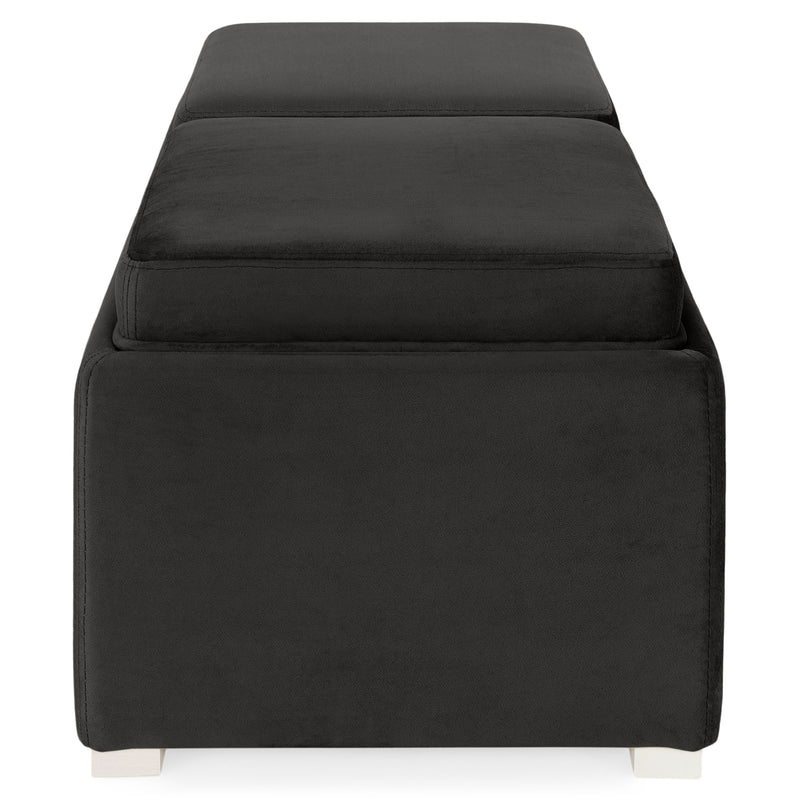 CUBIX Banchetă cu spațiu depozitare, stofă