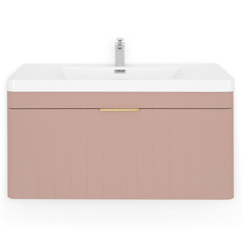 BLOOM Set mobilier baie, mască lavoar și lavoar