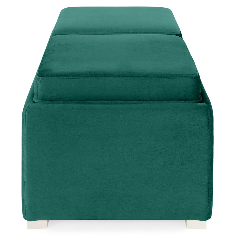 CUBIX Banchetă cu spațiu depozitare, stofă