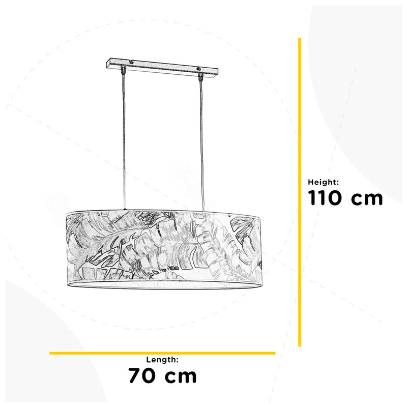 PIUME Lustră 2x22W E27