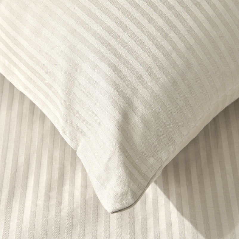 SATIN STRIPE Set așternut 4 piese, 200x220cm