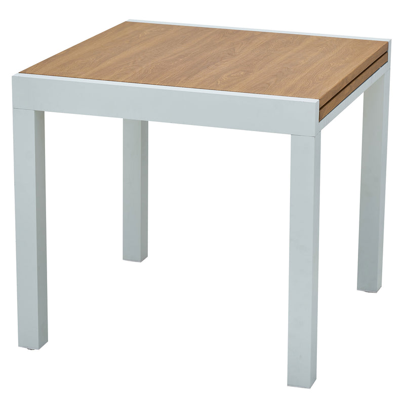 DRESDEN Set mobilier terasă/grădină, 4 scaune și masă extensibilă