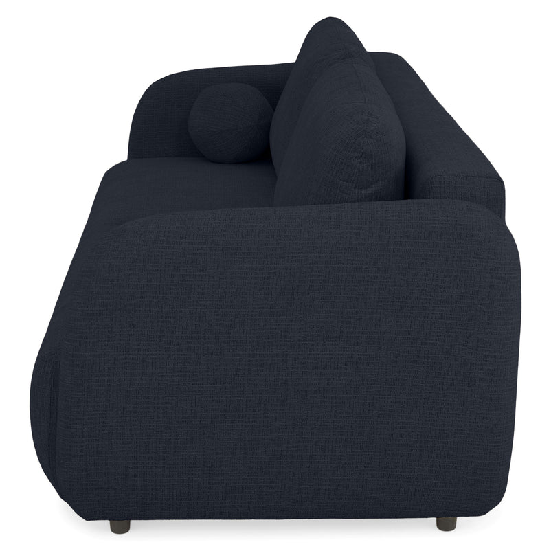 LUNEL Canapea extensibilă, 2 locuri, ladă depozitare, stofă